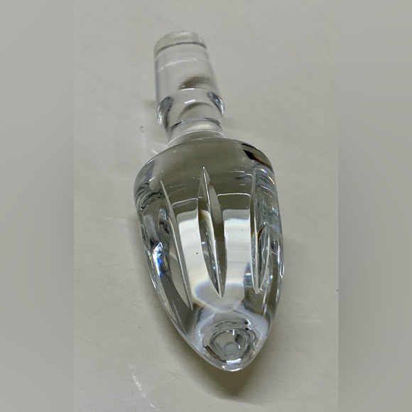 Vtg Solid Lead Crystal Decanter Finial Stopper Replacement - Picture 4 of 12
